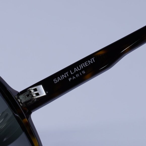 Saint Laurent SL609 CAROLYN 002 Sunglasses Havana Aviator Frame, Grey Lenses - Picture 7 of 12